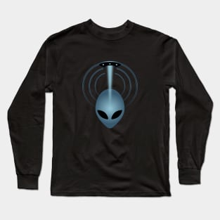 UFO Alien Head - Grey 11 Long Sleeve T-Shirt